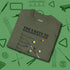 6 Keys to Billiards Success (E.A.T.A.S.S.) T-Shirt, folded view, in Military Green where cue control meets personal style